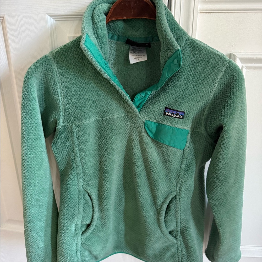 Patagonia Mint Green Snap-T Fleece XS